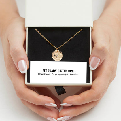 February Birthstone Necklace